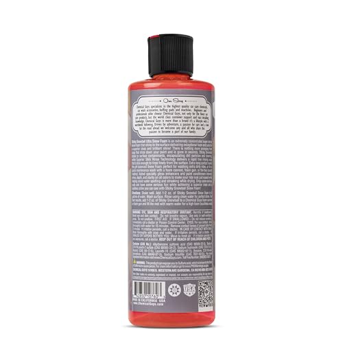 Chemical Guys CWS21516 Sticky Snowball Ultra Snow Foam Car Wash Soap (Works with Foam Cannons, Foam Guns or Bucket Washes) Safe for Cars, Trucks, Motorcycles, RVs & More 16 fl oz, Cherry Scent