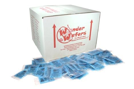 Super Wonder Wafers 1000 CT Individually Wrapped Air Fresheners New Leather