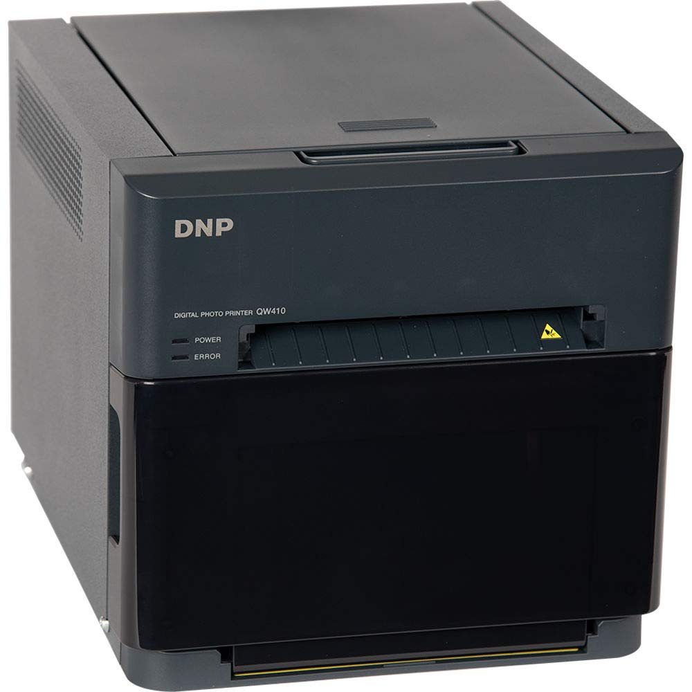 DNP QW410 4.5-inch Dye-Sublimation Professional Event Photo Booth Printer Essential Bundle with 4x6-inch Digital Media, 2 Rolls (300 Total Prints), Slinger Printer Case
