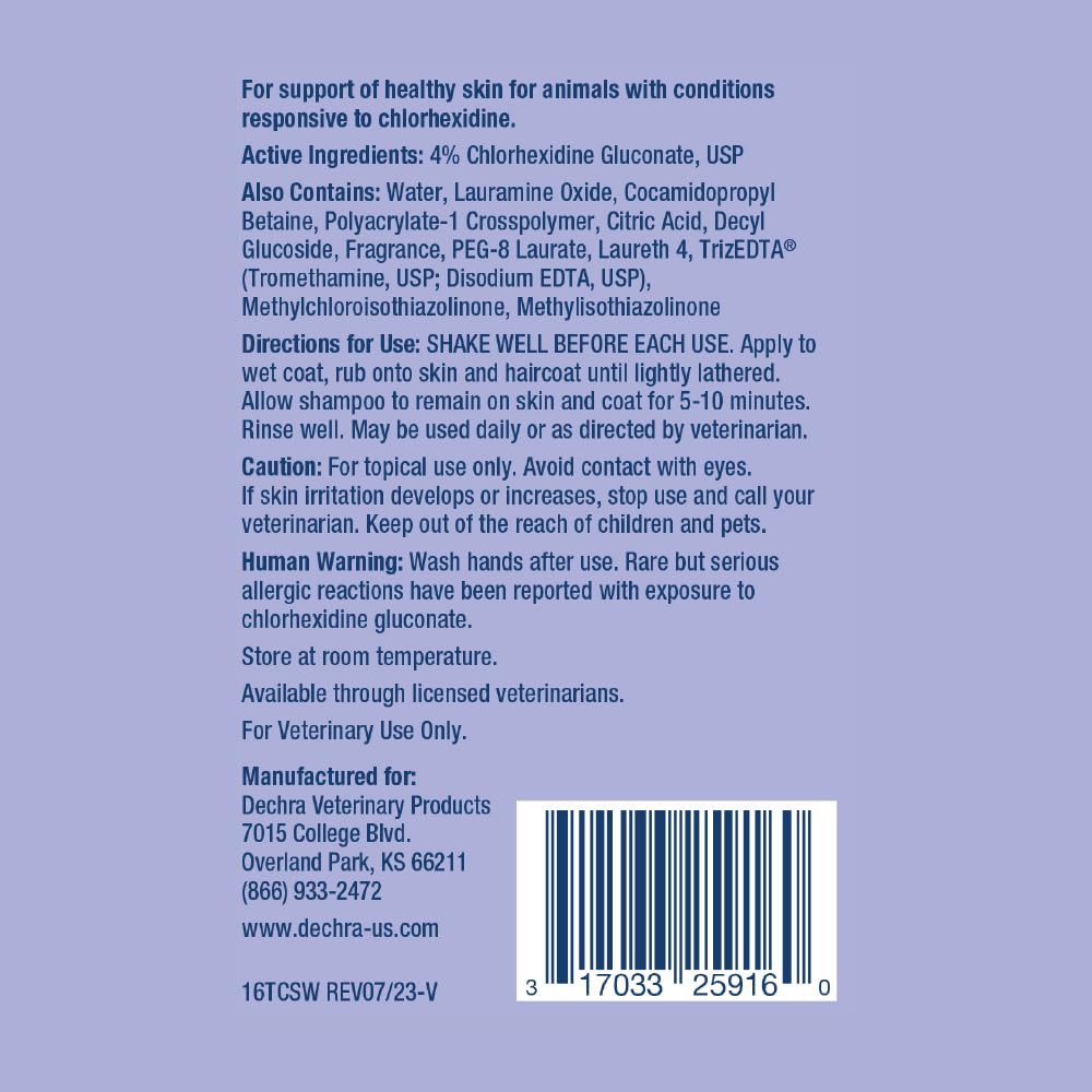 TrizCHLOR 4 Shampoo for Dogs, Cats and Horses, 16 Ounce