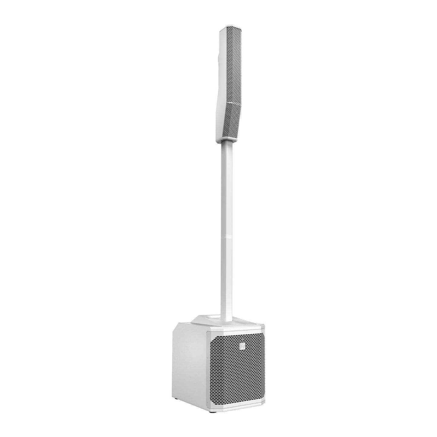 Electro-Voice Evolve 30M Portable Column Loudspeaker System with Ergonomic Aluminum Handle, 10-Inch Subwoofer, and Class-D Amplifier (White)