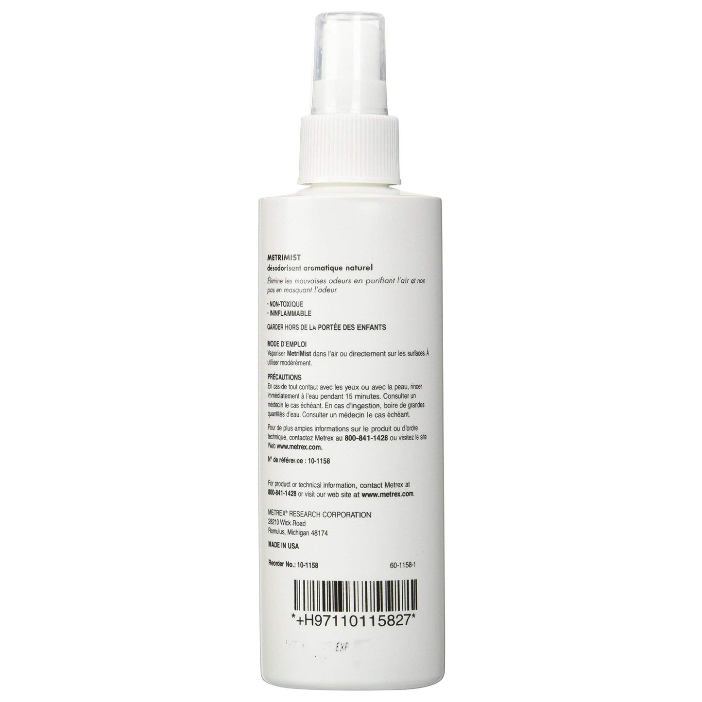 MetriMist Air Freshener, Liquid 8 oz. Bottle Fresh Scent, 10-1158 - Case of 12