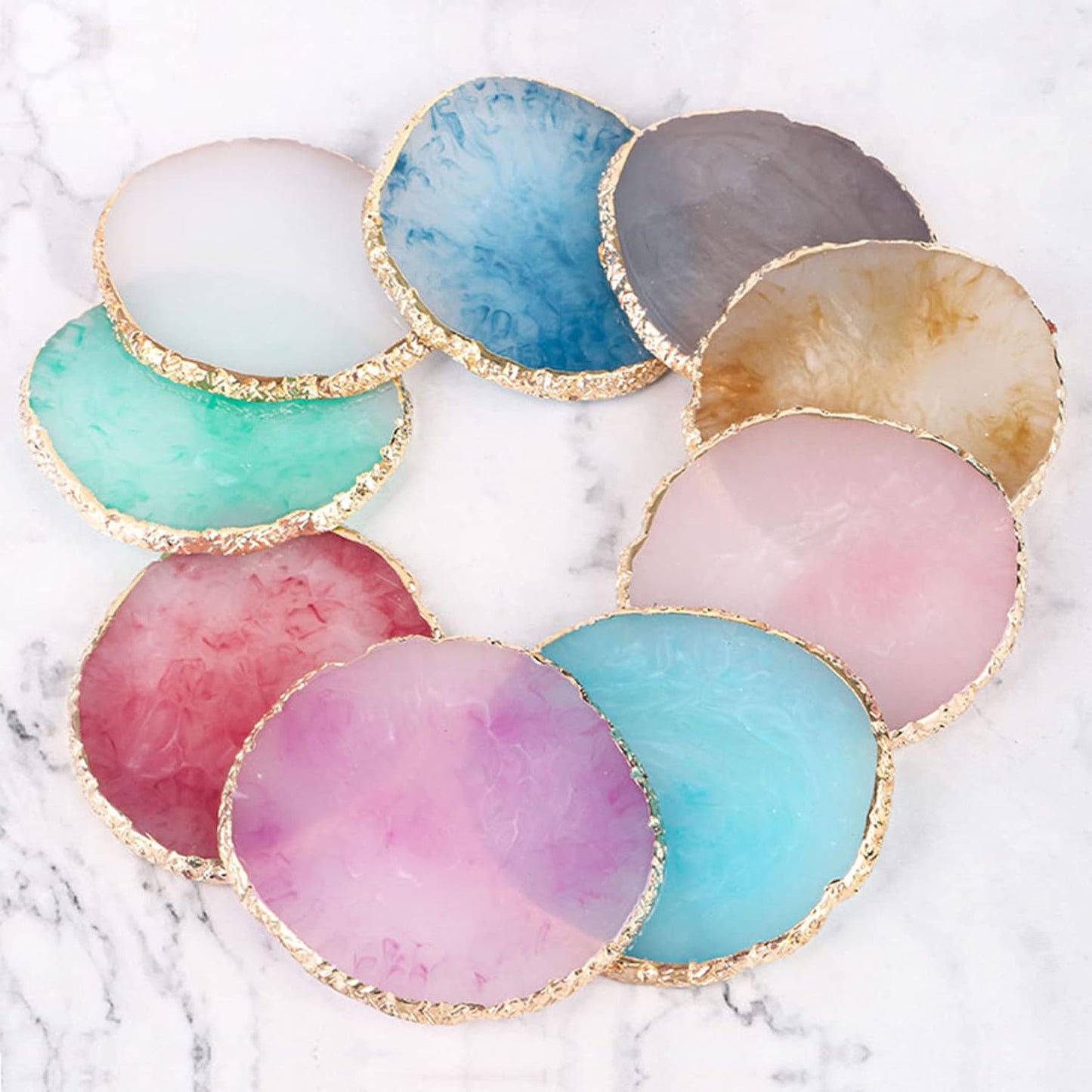 1 Piece Nail Art Palette Nail Polish Palette Mixing Palette Makeup Plate Nail Plates for Nail Art Nail Tip Holder Nail Art Display (1 royal blue)