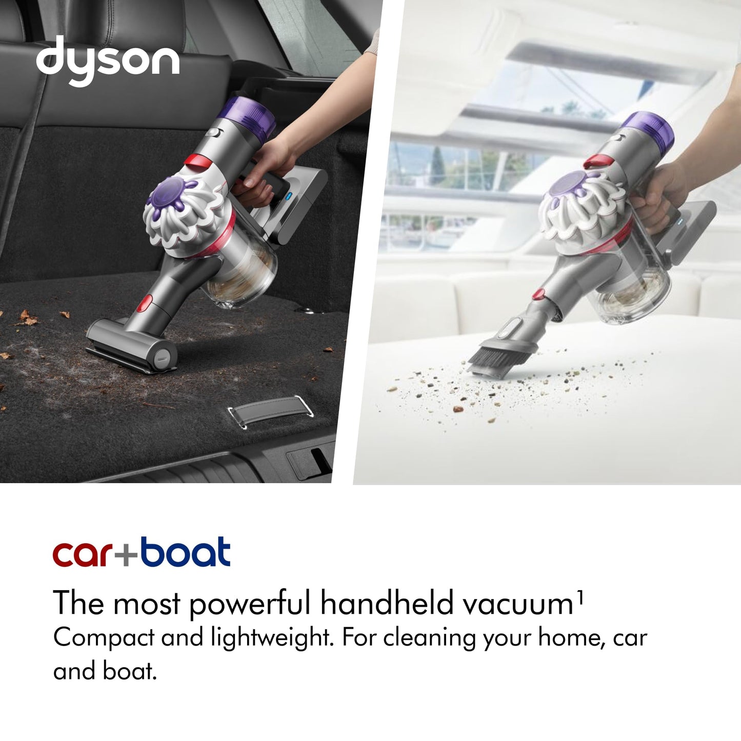 Bundle of Dyson 360 Vis Nav Robot Vacuum + Dyson Car+Boat Handheld Vacuum Cleaner