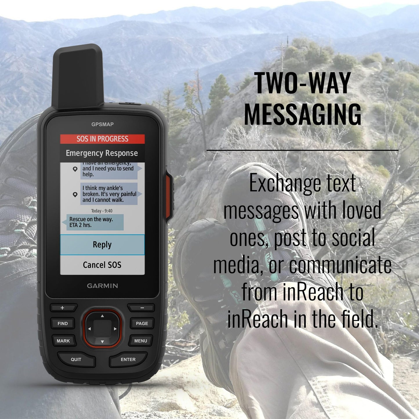 Garmin GPSMAP 67i Rugged Hiking GPS Handheld, Premium inReach Satellite Technology, 425 Hr of Battery Life, Two-Way Messaging, Interactive SOS, Mapping Bundle with Accessories