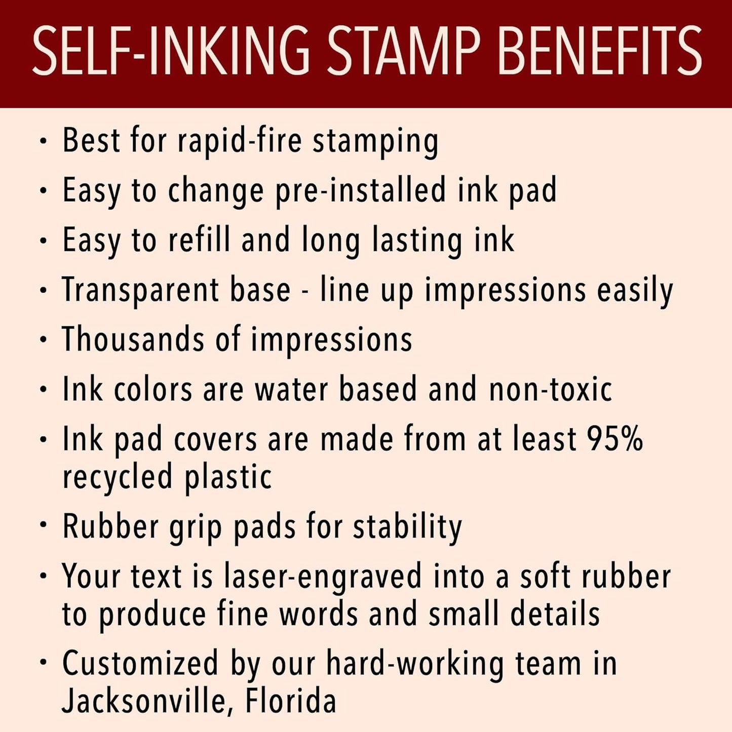 Custom Self-Inking Custom Self-Inking Stamps | 49 Designs | Fun Phrases | Grading Made Easy | Xtra Large Classroom & Library Book Stamps