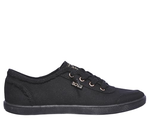 Skechers BOBS Women's 33492 Sneaker, Black Black, 5.5