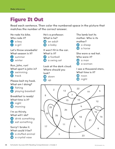 Scholastic Success with Reading Comprehension Grade 2 Workbook