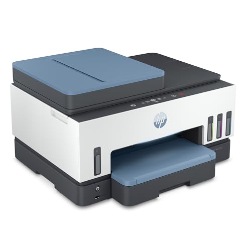 HP Smart Tank 7602 Wireless All-in-One Ink Tank Printer, Scanner, Copier with 2 years of ink included, Best-for-home office, Refillable, AI-enabled (28B98A)