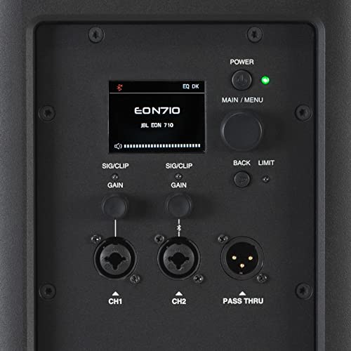 JBL Professional EON710 Powered PA Speaker with Bluetooth, 10 inch, 1300 Watt, Wired Electric, Black