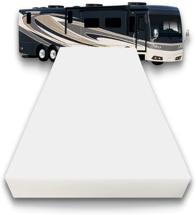 FoamRush 6-Inch Bunk (42" x 80") High Density Foam RV Mattress Replacement, Medium Firm, Pressure Relief, Travel Camper Trailer Truck, Made in USA, CertiPUR-US Certified, Cover Not Included