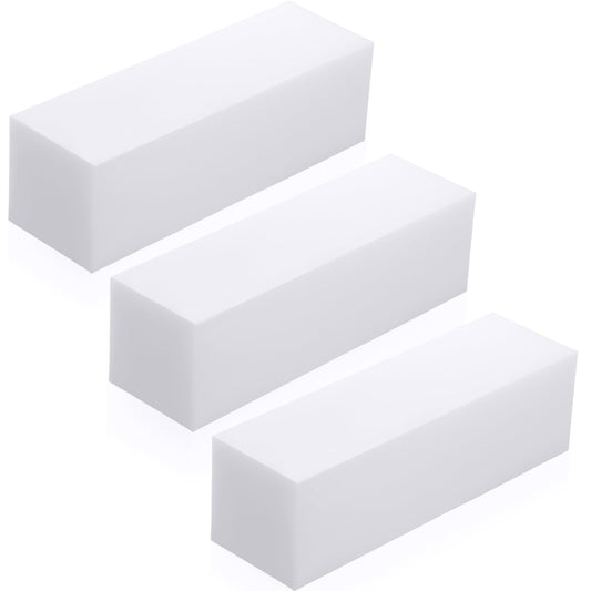 Landical UHMW Tapping Block Rectangular Ultra High Molecular Weight Polyethylene Solid Plastic Blocks for Machining Engineering Flooring Home DIY Projects(8" x 2.4" x 2.4", 3 Pcs)