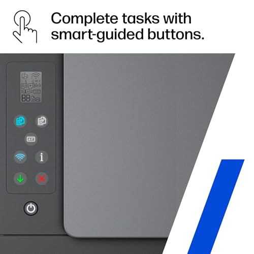 HP Smart Tank 5101 Wireless All-in-One Ink Tank Printer, Scanner, Copier with 2 years of ink and 100 sheets of photo paper included, Best-for-home, Refillable, AI-enabled (1F3Y0A)