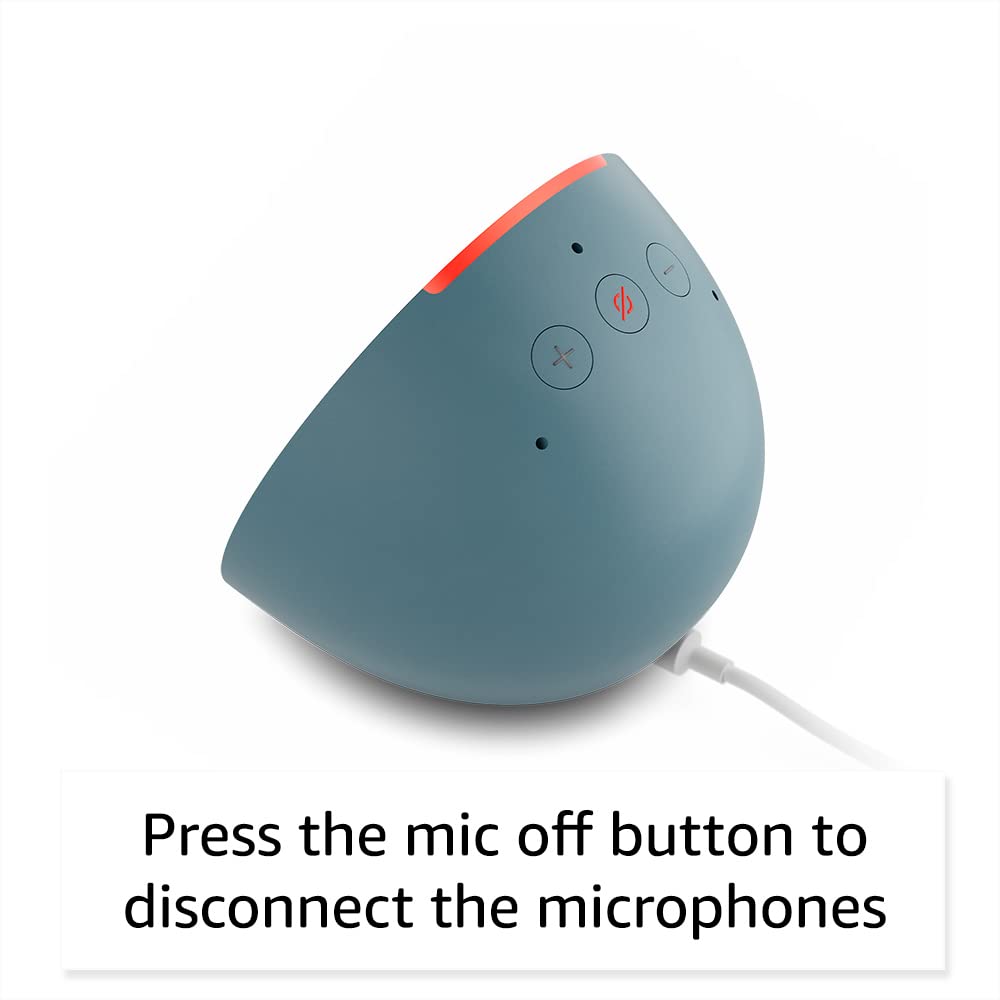 Amazon Echo Pop (newest model), Our smallest Alexa speaker, Fits in any room, Lavender Bloom
