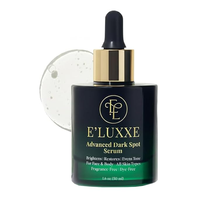 E'Luxxe Advanced Dark Spot Serum – Triple Vitamin C, Tranexamic Acid & Niacinamide with Papaya & Cica - Hyperpigmentation & Dark Scar Treatment for Face & Body, Non-Comedogenic, Fragrance-Free (50ml)