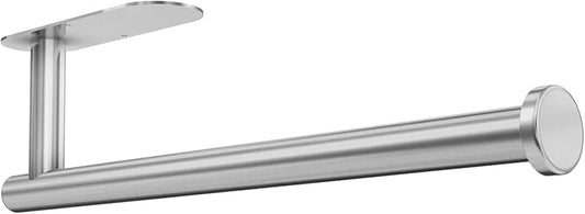 DEKAVA Paper Towel Holder Under Cabinet for Kitchen, Adhesive Paper Towel Holder Wall Mount, SUS304 Stainless Steel 13 inch(1,Silver)