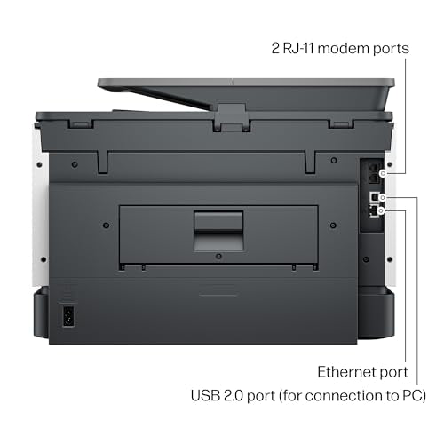 HP OfficeJet Pro 9135e Wireless All-in-One Color Inkjet Printer, Print, scan, copy, fax, ADF, Duplex printing best-for-office, 3 month Instant Ink trial included, AI-enabled (404M0A)