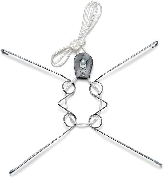 Display Buddie Adjustable Wall Plate Hanger - for Oval Square Round Rectangle Wall Display - Steel - Silicone Hooks - Medium Fits 10"-16" up to 8 lbs
