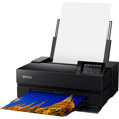 EPSON SureColor P700 13-inch Photo Printer (C11CH38201) Bundle with Surge Protector, Printer Cable, Cleaning Kit