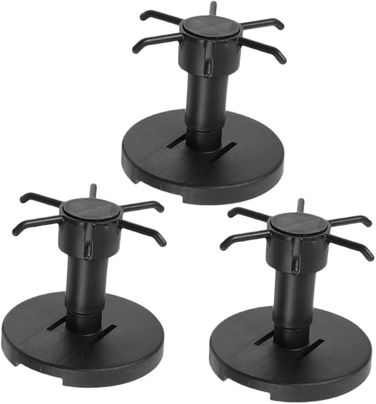 3pcs No-Nail Kitchen Utensil Hooks Rotatable Black Hanging Storage Organizer Under Cabinet Multi-Functional Wall Mounted Holder for Cooking Tools