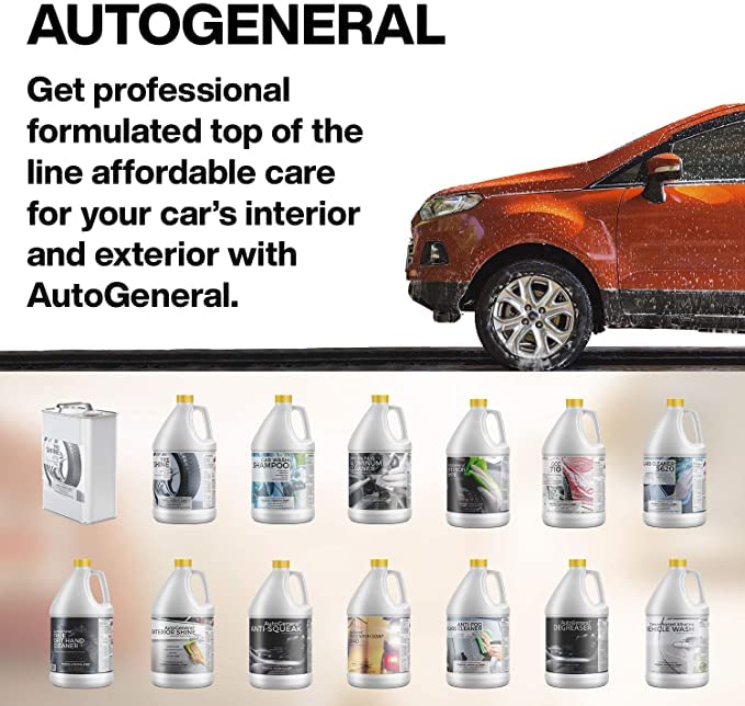 AutoGeneral - Tire Shine - Water-Based Cleaner - High-Gloss Tire Dressing - Protects Against Cracking, Fading and UV Effects - Industrial Strength - Case of Four 1 Gallon Jugs