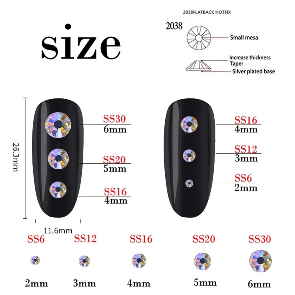 3000 Pieces SS12 3mm Flatback Rhinestones Clear Glass Round Gems Crystals for Nail Art DIY Crafts Clothes Shoes Bags （Light Pink）