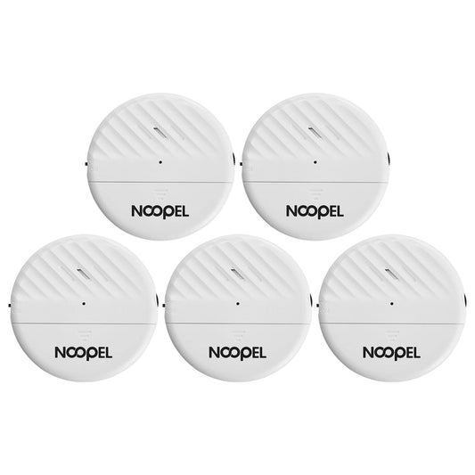 Glass Break Sensor 5 Pack, 125DB Loud Window Alarm Vibration Sensors, Burglar Intruder Entry Alert for Indoor Home Office Security