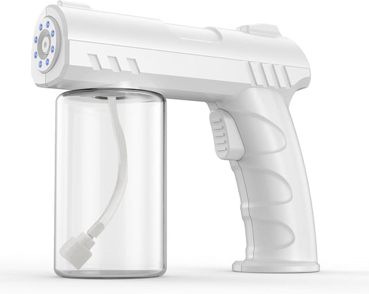 Nano-Spray Gun, Blue Light Atomizer, Handheld Household Nano-Spray Gun, Wireless Charging Nano-Atomizer, Suitable for and Watering Plants and Trees
