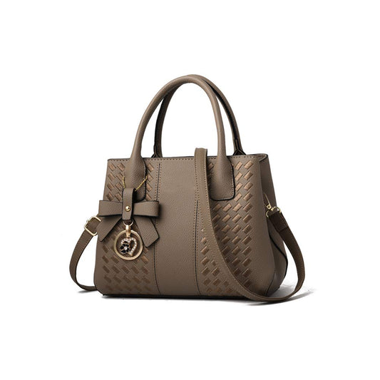 Jeniulet Purses and Handbags for Women Fashion Ladies PU Leather Top Handle Satchel Shoulder Tote Bags 10.2" x 3.9" x 7.9" Khaki