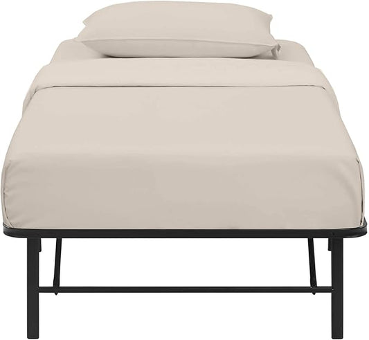 4-PC Fitted Sheet 30x80, 100% Cotton - Perfect for Narrow Twin/RV Bunk/Camping Cot/Guest Bed, Fits Up to 4-8" Deep Mattress - Beige Solid