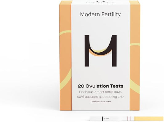 Modern Fertility Ovulation Test | Reliable at-Home Test Helps You Identify Fertile Days, Predict Ovulation, and Get in Sync with Your Cycle, FSA HSA Approved | 20 Test Strips