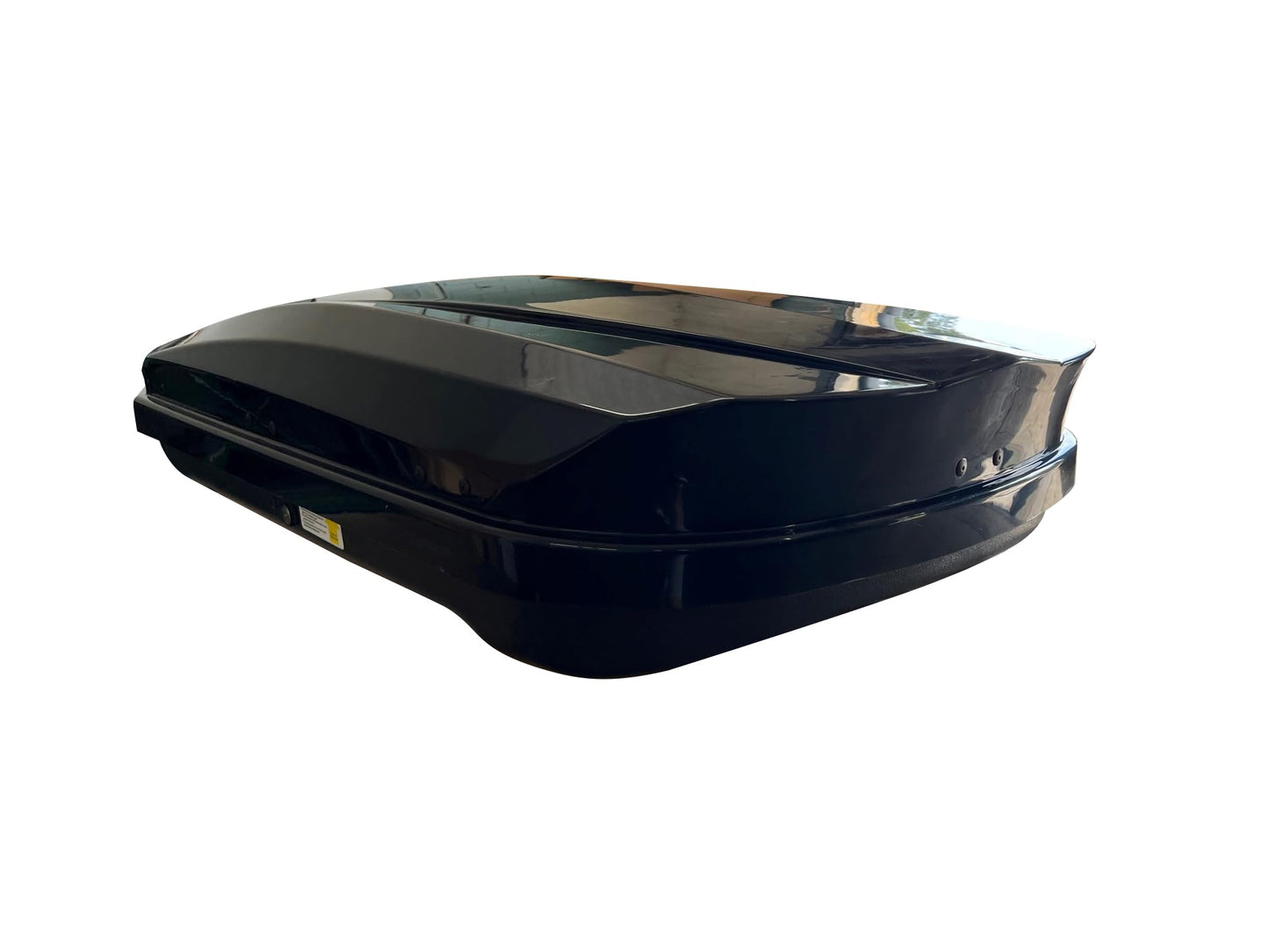 Black Horse Rooftop Cargo Carrier ABS + PMMA Hard Shell, 14 Cubic Feet Waterproof Car Roof Cargo Carrier Box w/Dual Side Opening, Security Key,165lbs Capacity,for 30" to 80" Wide Crossbar Rack