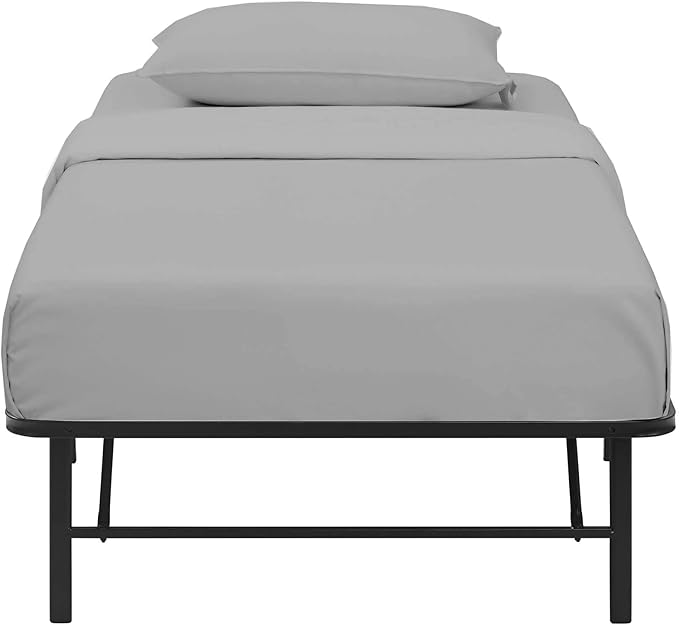 4 PC Cot Sheet Set 33x75, 100% Cotton Fitted Cot Sheet- Perfect for Narrow Twin/Rv Bunk/Camping Cot/Guest Bed Replacement, Sheets for Cot Bunk Bed-Fits Upto 4-8" Deep Mattress- Light Grey Solid