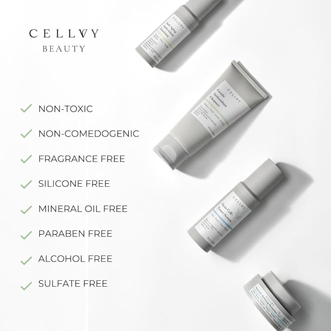Korean Stem Cell + Toner Serum w/Moroccan Argan Tree Stem Cells, Hyaluronic Acid & Antioxidants, Firming, Hydrating, Anti-Aging, Boosts Collagen Production, Cooling w/Aloe Vera