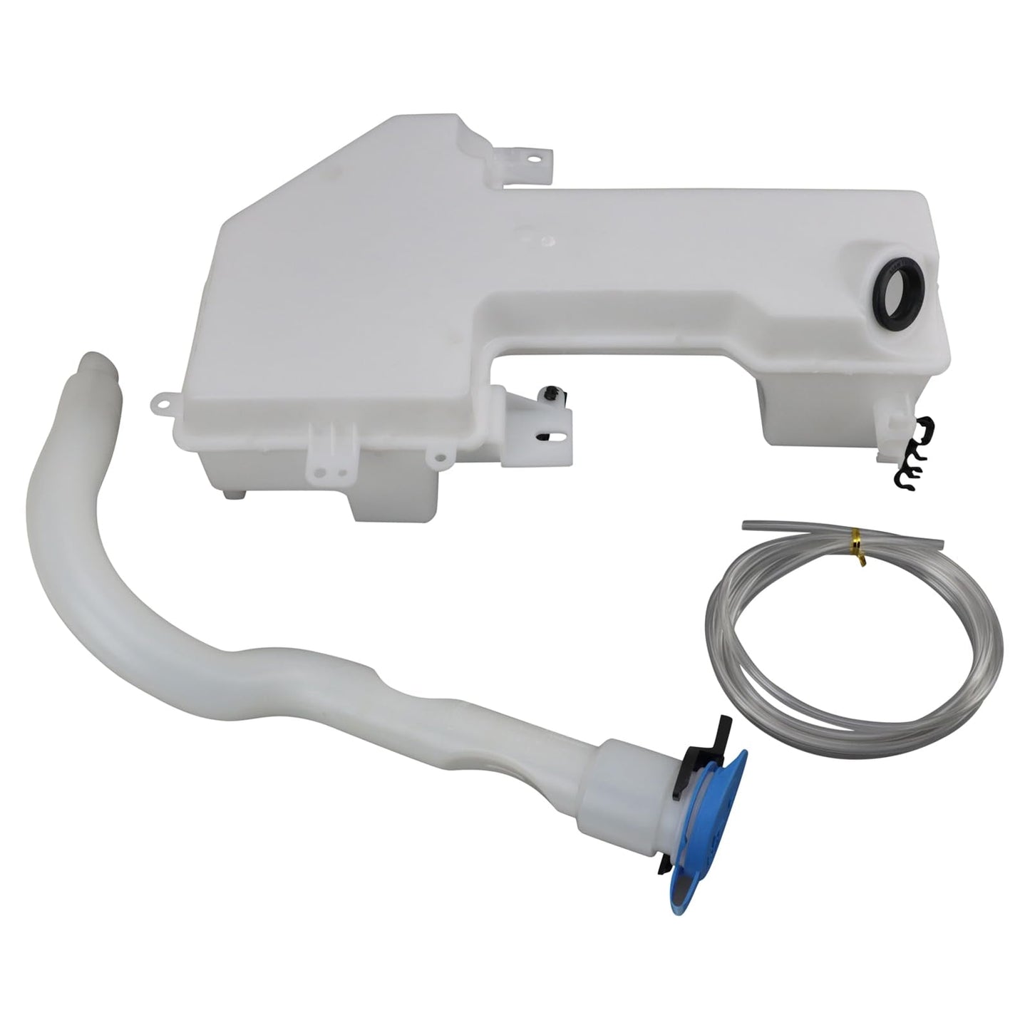 TRQ Windshield Washer Reservoir Compatible with 2022-2023 Ford E-Transit 2015-2023 Transit-150 Transit-250 Transit-350 Transit-350 HD FO1288224