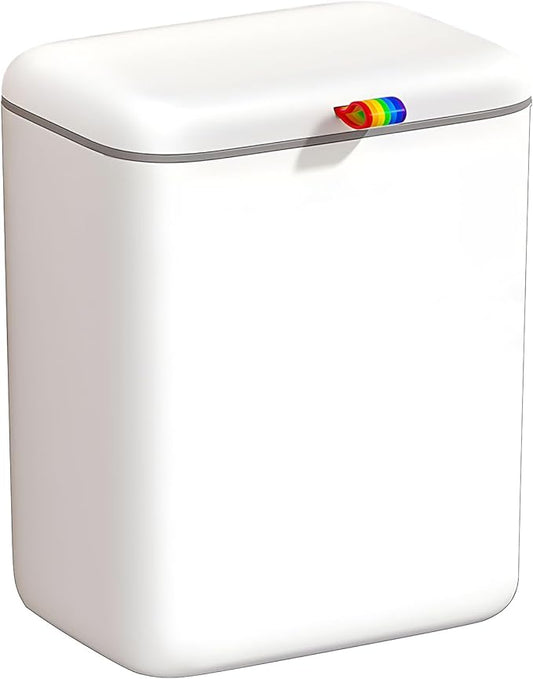 Compact Wall Mounted Humus Bucket with Fasteners Gluey Mattresses 2 Opening Fashion for Bathroom Bedroom Store Locking Mechanism Lid Kitchen Humus Bucket
