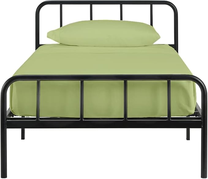 4-PC Fitted Sheet 30x80, 100% Cotton - Perfect for Narrow Twin/RV Bunk/Camping Cot/Guest Bed Replacement, Fits Upto 4-8" Deep Mattress - Sage Solid