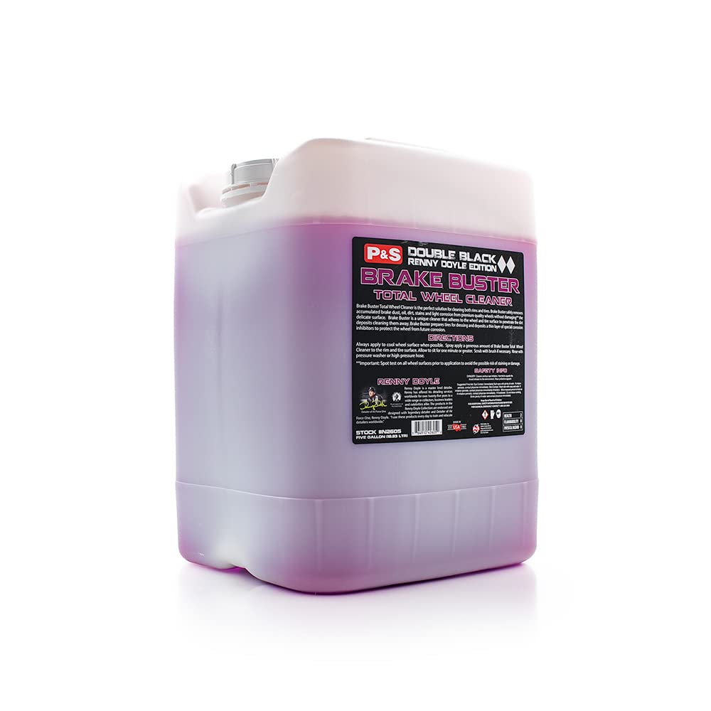 P & S PROFESSIONAL DETAIL PRODUCTS - Brake Buster Wheel Cleaner - Non Acid, Removes Brake Dust, Oil, Dirt, Light Corrosion (5 Gallons)