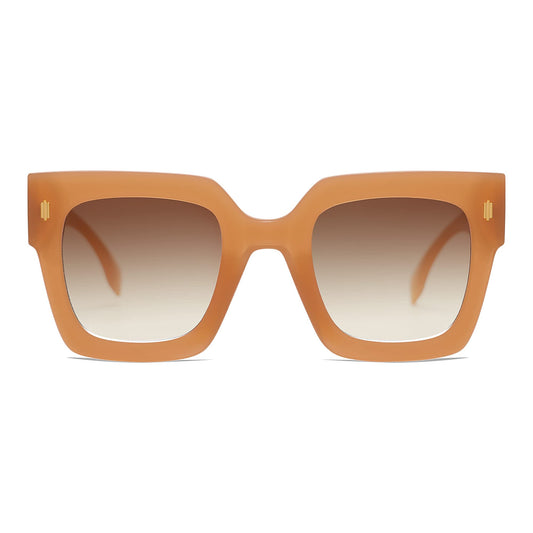 SOJOS Vintage Oversized Square Sunglasses for Women,Retro Womens Luxury Big Large Sun Glasses UV400 SJ2194 Yellow