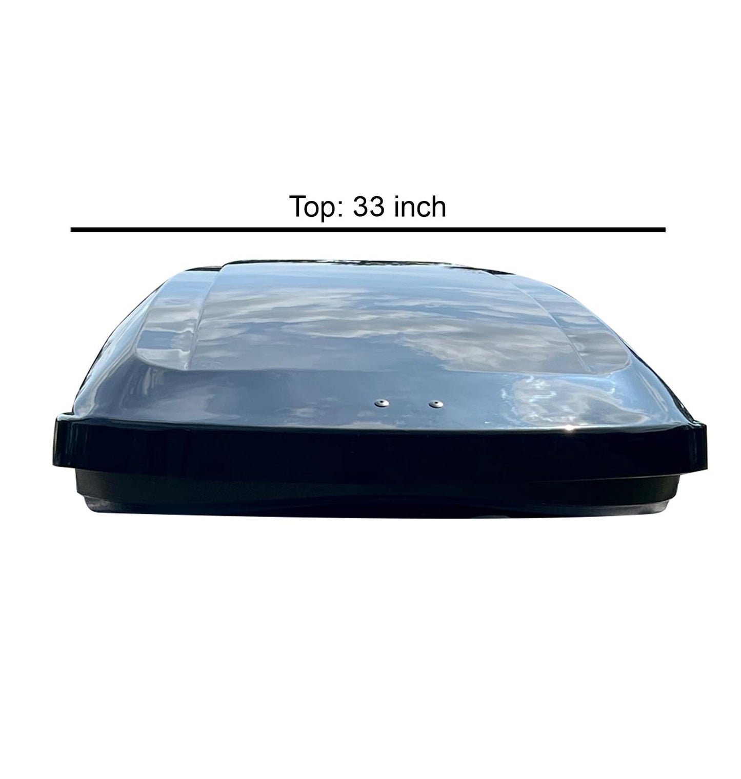 Black Horse Rooftop Cargo Carrier ABS + PMMA Hard Shell, 16 Cubic Feet Waterproof Car Roof Cargo Carrier Box w/Dual Side Opening, Security Key, 165lbs Capacity, for 28" to 80" Wide Crossbar Rack