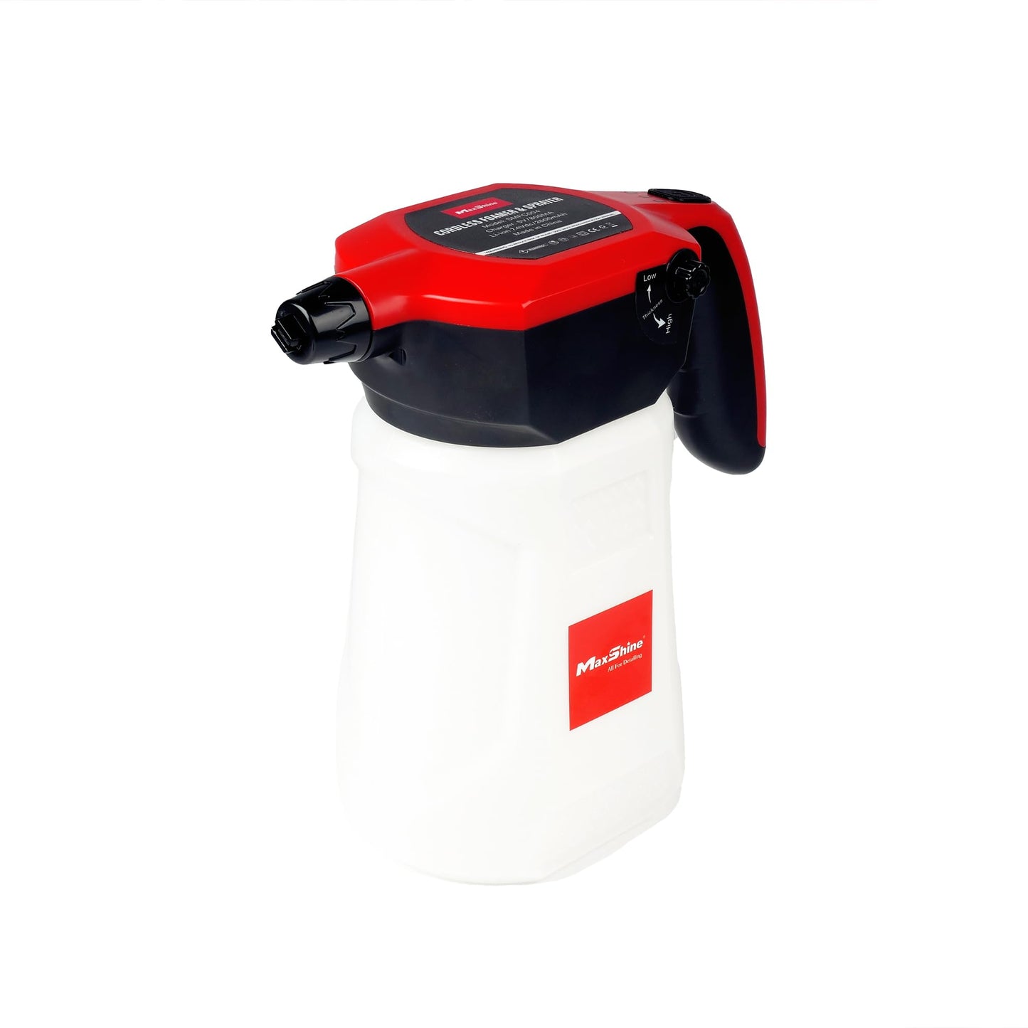 Maxshine Portable Cordless Foam Sprayer | 2L Capacity with 2600mAh Battery | Dual Spray Modes for Thick Foam | Electric Car Wash Foamer & Detailing Tool for Auto, Home & Garage Use