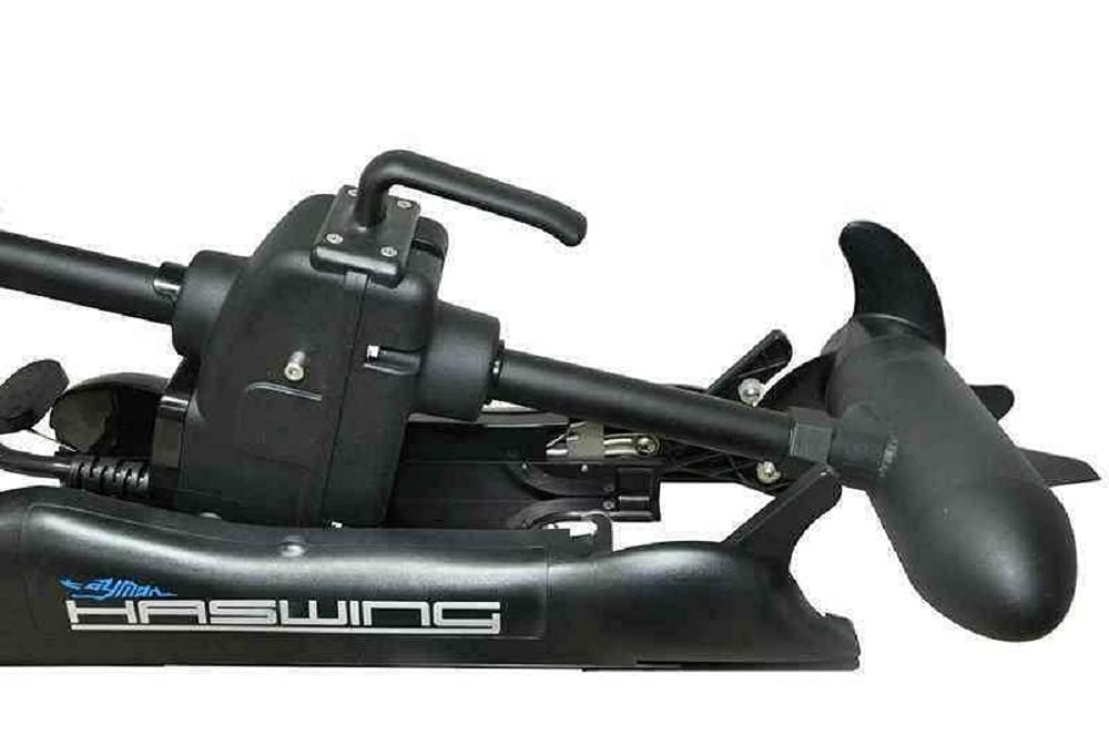 PARKHO HASWING Electric Trolling Motor – 24V 80LB 60 Inch Shaft Cayman Bow Mount Boat Fishing Saltwater Freshwater with Remote Control