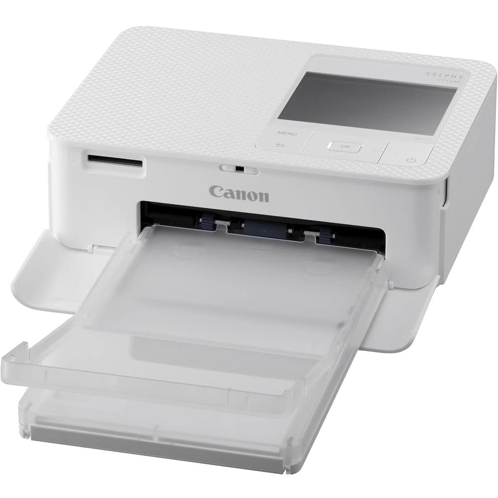 Canon SELPHY CP1500 Compact Photo Printer (White) (5540C002) KP-36IP Color Ink and Paper Set + 64GB Ultra Memory Card + Cleaning Kit + Memory Card Wallet + Card Reader