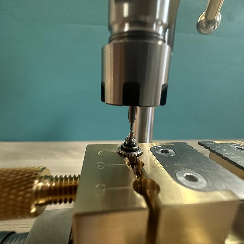 Mini Drill press, Precision Benchtop Drill Press, Watchmaker Tools Multifunction Precision Bench Crown Punch Remove Broken Screws from Movement Plate