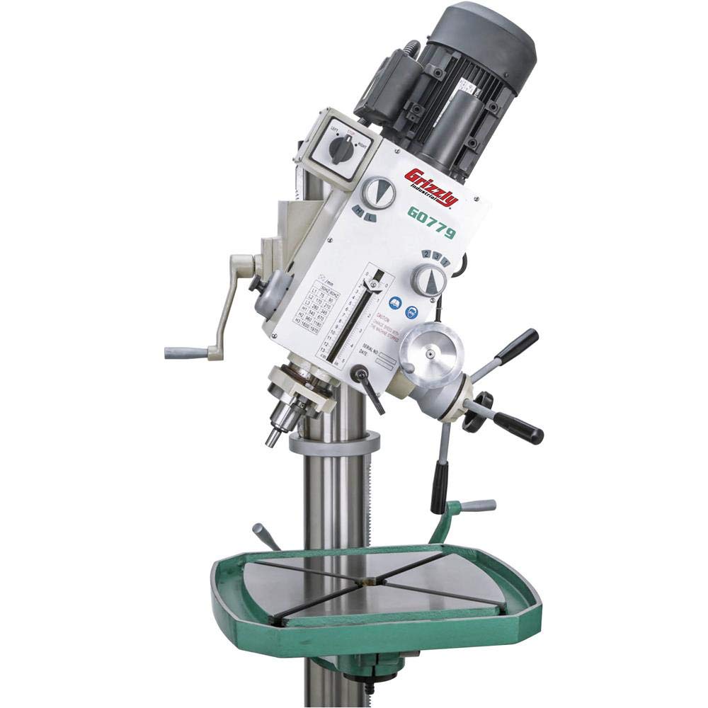 Grizzly Industrial G0779-23-3/8" Heavy-Duty Floor Model Gearhead Drill Press
