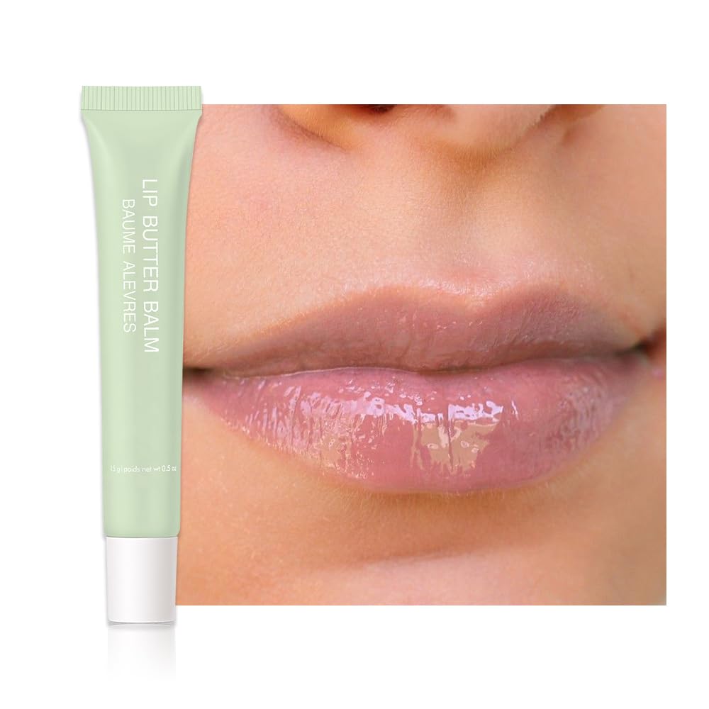 1Pcs Tinted Lip Balm Serum Makeup, Squeeze Hydrating Tint Lips Balms Serum Cosmetic, Women Care Glossy Nourishing Plumping Lip Stain Gloss Lipstick, Suitable for dry lips, Long-Lasting Color 02