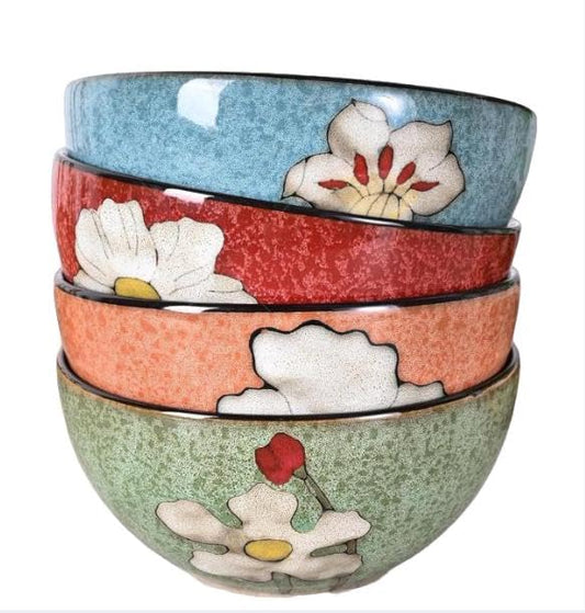 Gacoree Ceramic Bowls For Kitchen, 28 Oz Cereal Bowl, Soup Bowls for Salad, Pasta, Ramen Bowl Oven Safe Serving Bowls Set of 4