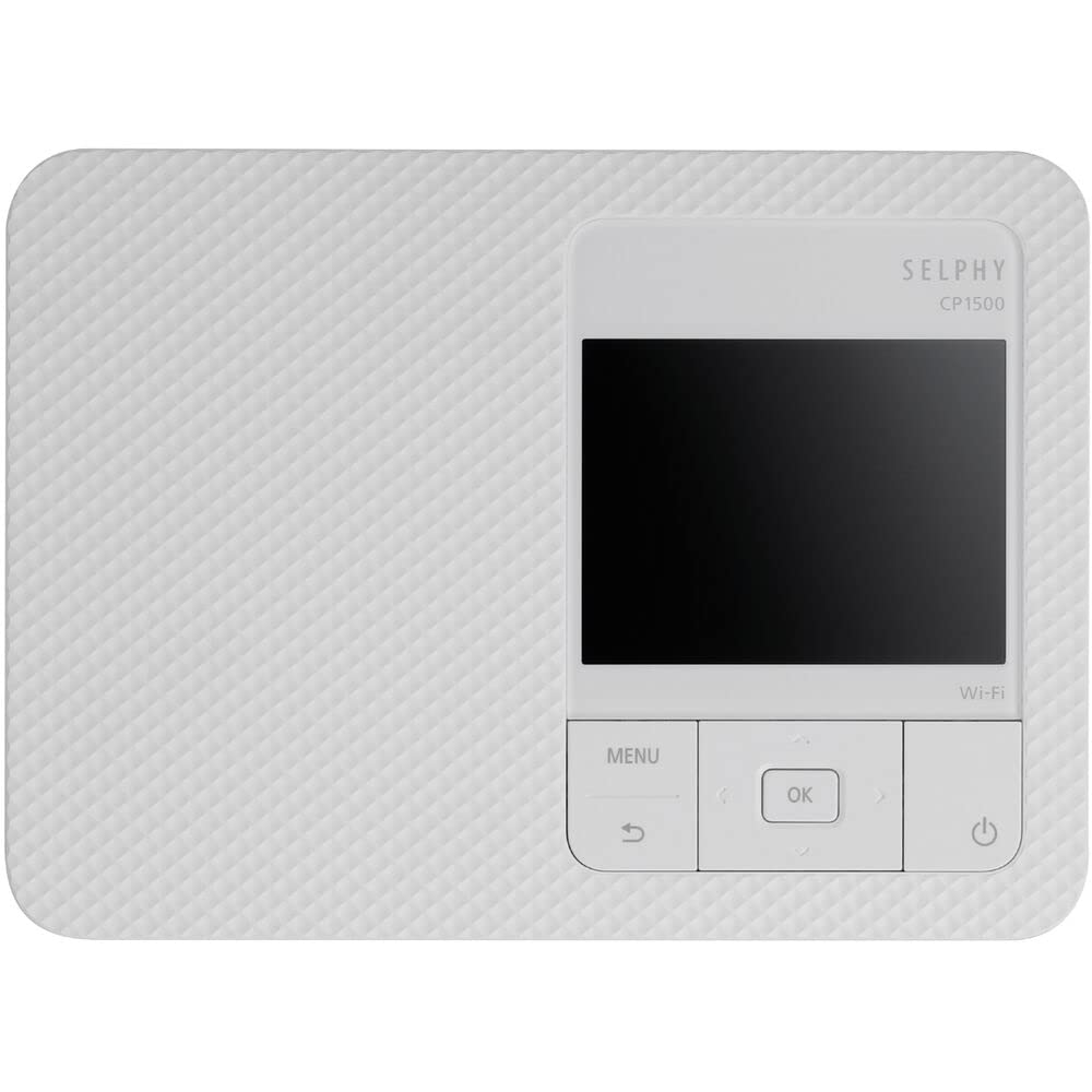 Canon SELPHY CP1500 Compact Photo Printer (White) (5540C002) KP-36IP Color Ink and Paper Set + 64GB Ultra Memory Card + Cleaning Kit + Memory Card Wallet + Card Reader