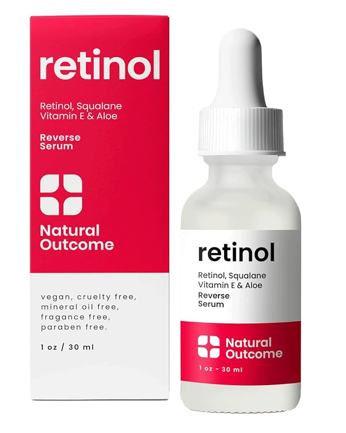 Retinol Serum for Face | Fine Line and Wrinkle Reducer Serum | Nightly Hydrating Facial Serum with Hyaluronic Acid, Vitamin E, Squalane and Aloe Vera | Collagen Enhancer | 1 o