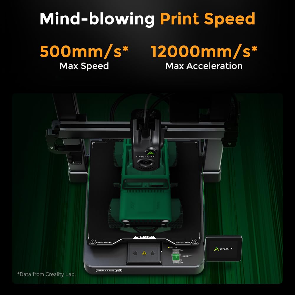 Creality Hi Combo (A) 3D Printer, Multi Color 3D Printing with CFS, 500mm/s Print Speed 95% Pre-Assemble, XY Step-Servo Motor and Auto Leveling Build Volume ‌10.24×10.24×11.81 inch
